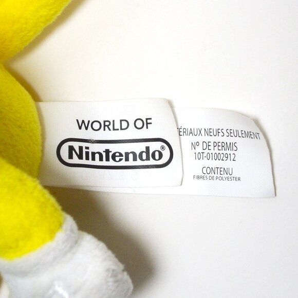 2015 NINTENDO SUPER MARIO Yellow Cat Sitting Plush 6" - Picture 3 of 3